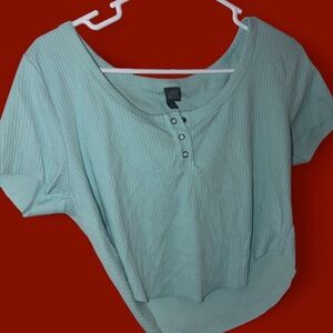 LIGHT BLUE WILD FABLE CROP TOP